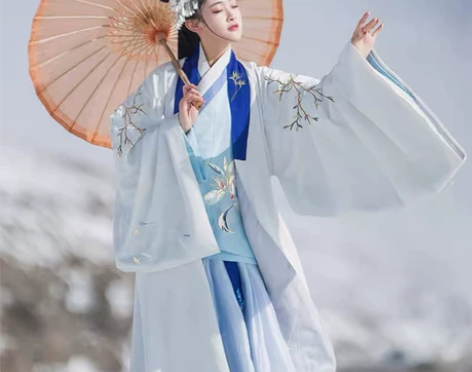 司南阁 风回雪 汉服仙女袄裙斗篷冬 （上襦...