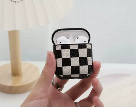 棋盘格子黑白真皮手作苹果1123ProMa...