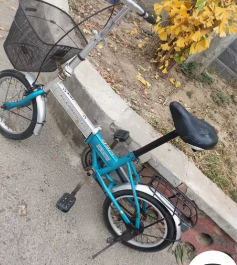 出售16村嘉木折叠自行车一辆，刚刚保养过的...