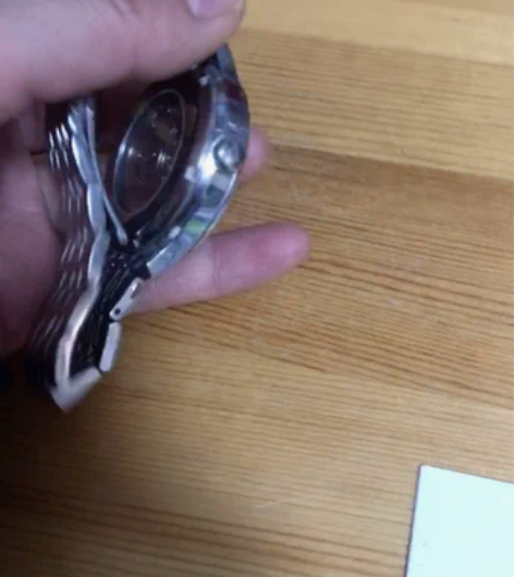 天王经典款5845 自动机械腕表日历钢带防...