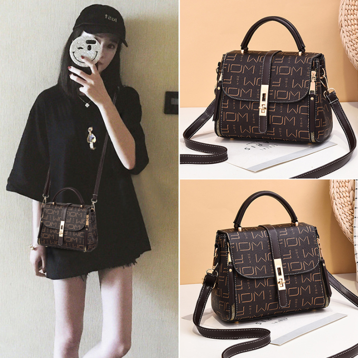 单肩包女大容量女包新款2021潮时尚手提包...