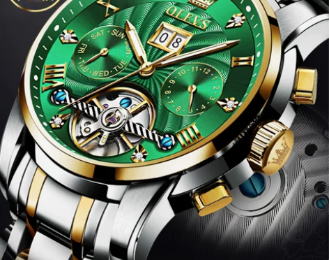 2022新款瑞士认证绿水鬼手表男全自动机械...