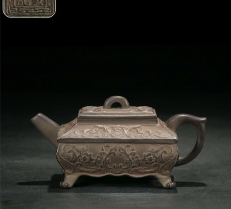 【古珍玩藏】.【歷代壺藝】 【四足方壶】【...