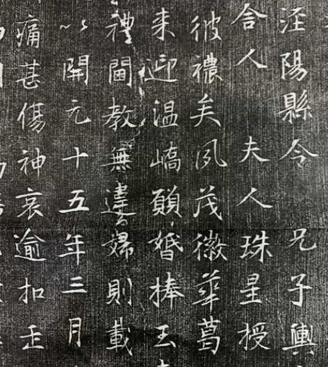 唐洪兰墓志拓片,全称大唐前周南城县主薄孙君...