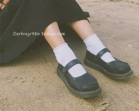 【出】DARKRAY日系复古百搭玛丽珍小皮...