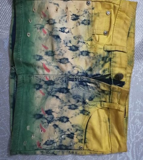 复古vintage古着牛仔裙 很特别，款式...