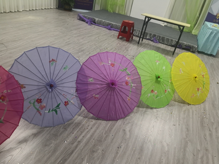 会遮阳会打扮的小花伞古典雨伞古镇花伞跳舞绸...