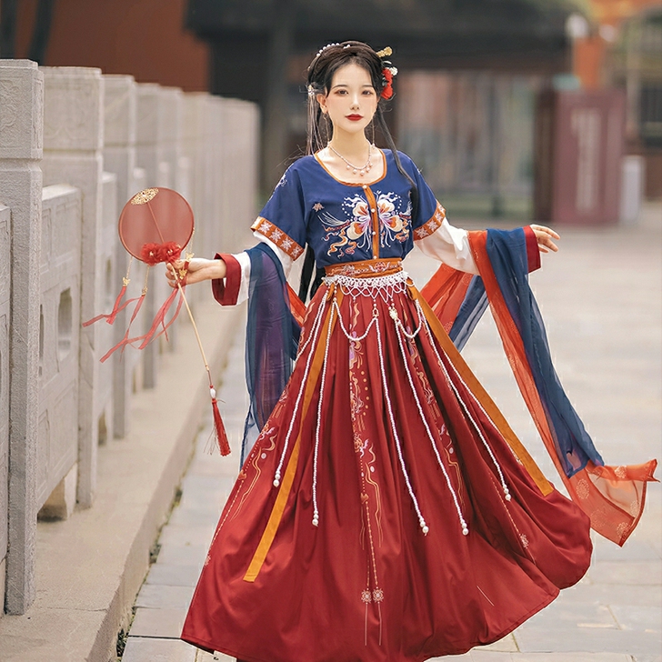 倚梦阁坦领四件套 图色m码