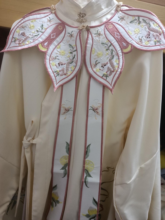 汉服配饰明制刺绣云肩飘带一整套【全新清货】