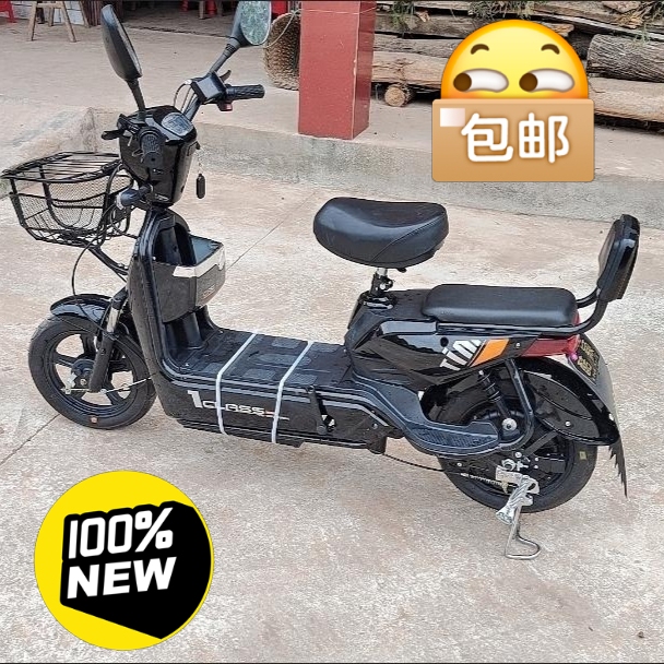 电动车新国标电瓶48V小型代步助力电单车男...