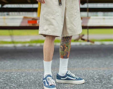 江南先生夏季新品 立体裁剪日系腰带工装短裤...