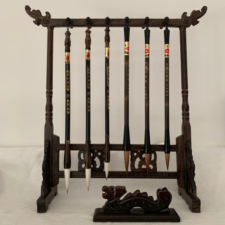 低价出售文房套装，摆件，鸡翅木笔挂，笔架，...