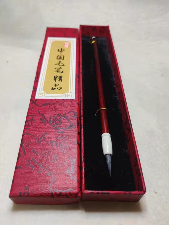 实力颜值款来了，顶级黑尖紫毫小楷，真的不容...