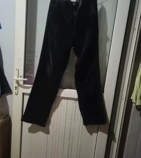 正品老人头秋冬厚款男士灯芯绒休闲裤纯棉条绒...