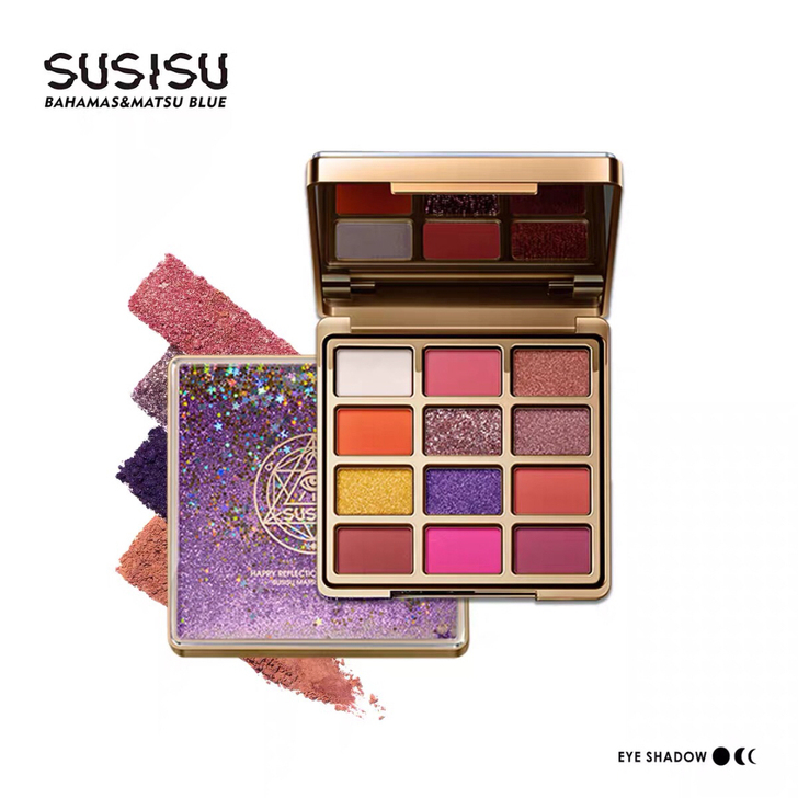 SUSISU苏西苏12色流沙眼影盘