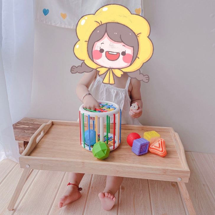 彩虹塞塞乐玩具形状颜色认知手部精细动作训练...