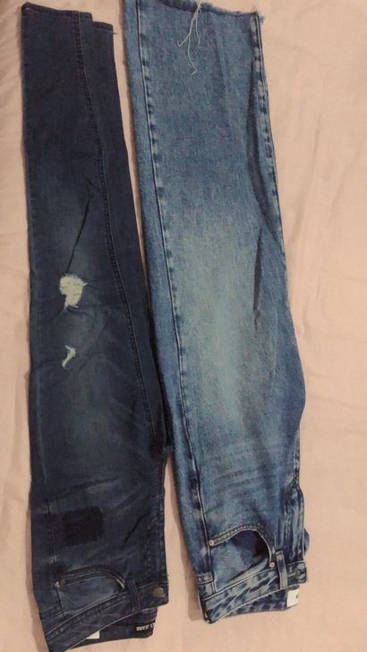 26码秋冬打底长款牛仔裤两条打包带走