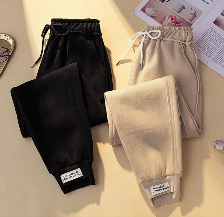 [清仓处理]毛呢加厚萝卜裤女2021秋冬韩...