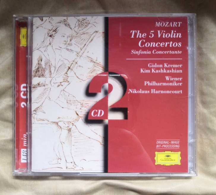 DG唱片 莫扎特小提琴协奏曲全集2CD，克...