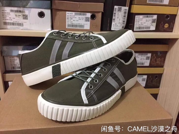 骆驼男鞋春秋季新款帆布鞋男饼干鞋潮流百搭板...