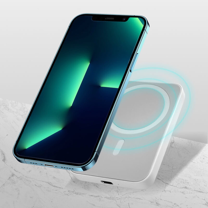 无线磁吸充电宝适用苹果华为小米手机超薄便携...