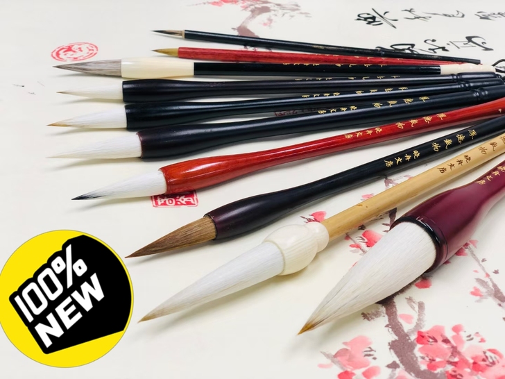 国画笔10支,高端手工制作,买来送朋友的,...