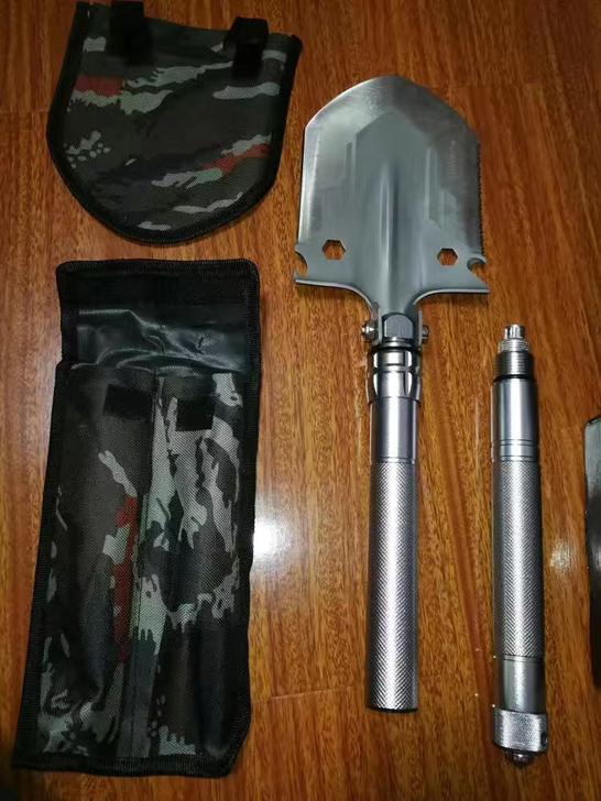 两节单铲赶海工兵铲多功能铁锹军工铲户外用品...