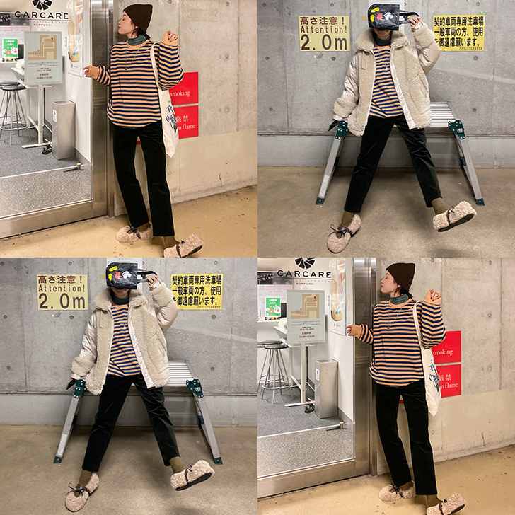 冬季复古小脚灯芯绒萝卜裤##amp；hel...