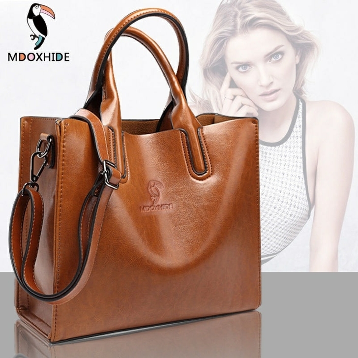 牛皮包真皮女包包手提包女2020新款简约单...