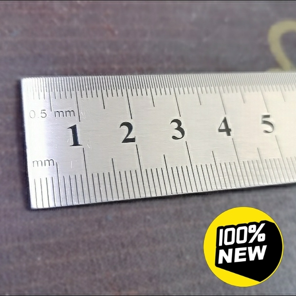 【捡漏】不绣钢直尺工具钢直尺加厚测量工具钢...