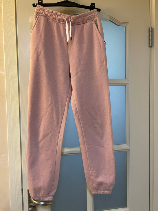 H##amp；amp；M纯棉柔粉色卫裤，1...