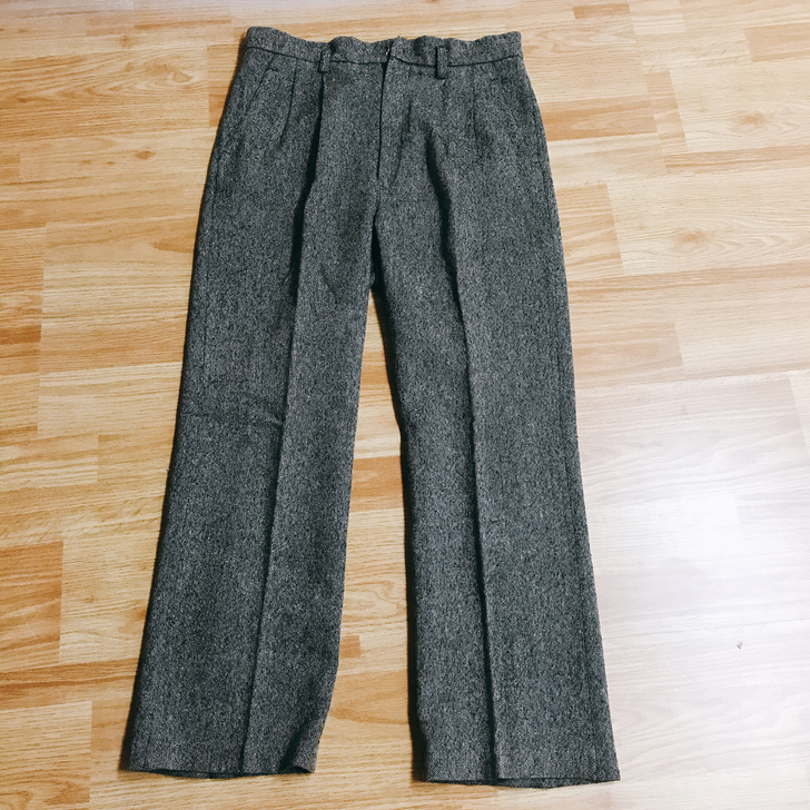 毛呢裤 裤长97CM 低价转让 物尽其用 ...