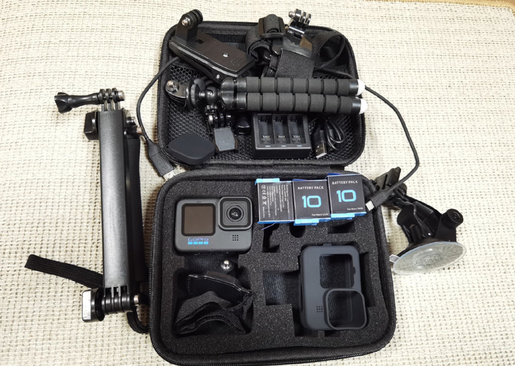 出售运动相机gopro10配件齐全，发票什...