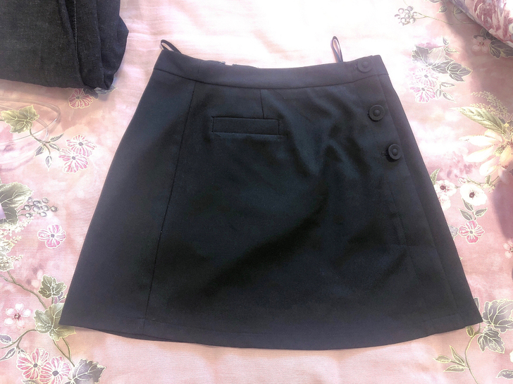 阿依莲黑色一步裙短裙170xl 20包邮