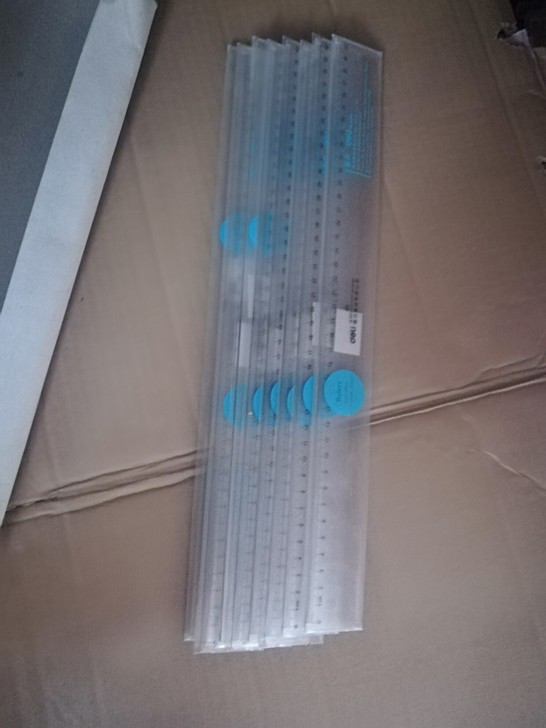 处理得力40厘米直尺1.5元一把,有8把全...