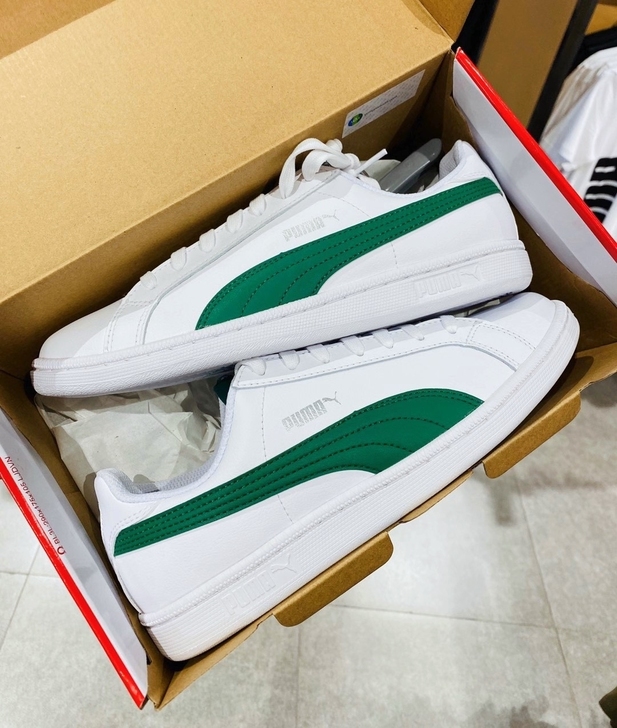 PUMA彪马 Smash新款男女低帮皮面校...
