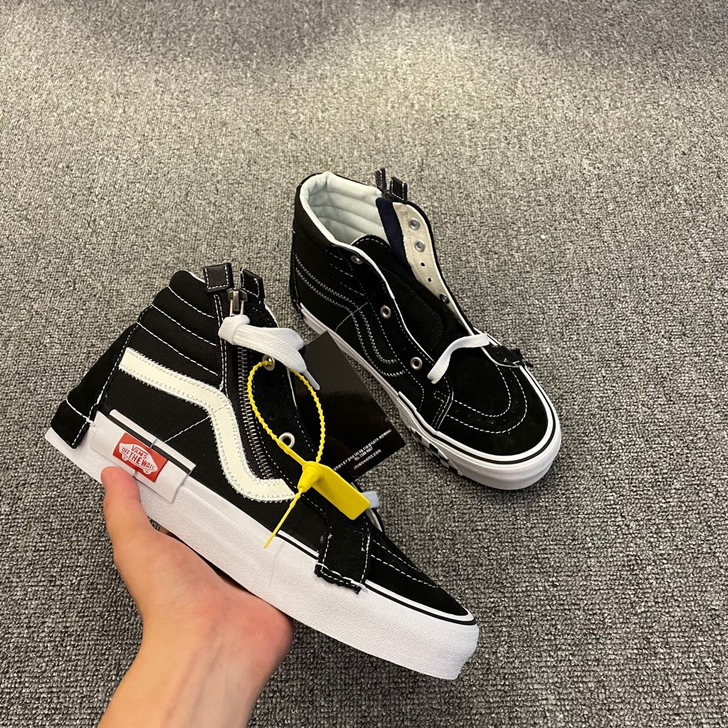 Vans 万斯   SK8 黑白经典结构 ...