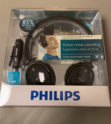 飞利浦降噪耳机 降噪功能强大 有降噪盒控制...