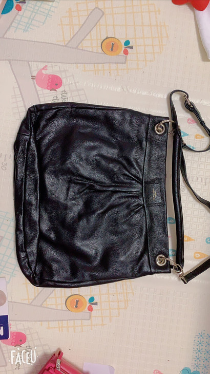 斜挎单肩牛皮包，95成新！