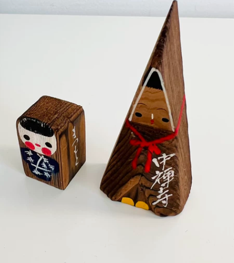 2个价 日本昭和 乡土玩具 民芸品 屋久杉...