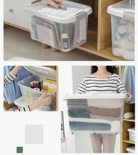 透明塑料收纳箱10L20L30L40L60...