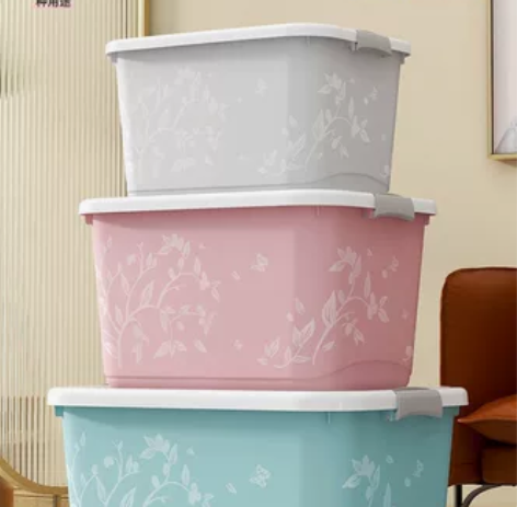 家居透明收纳箱塑料大号小号杂物食品储物箱宝...