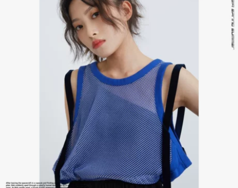 HOLONOMIC 网格背心女夏季外穿街头...