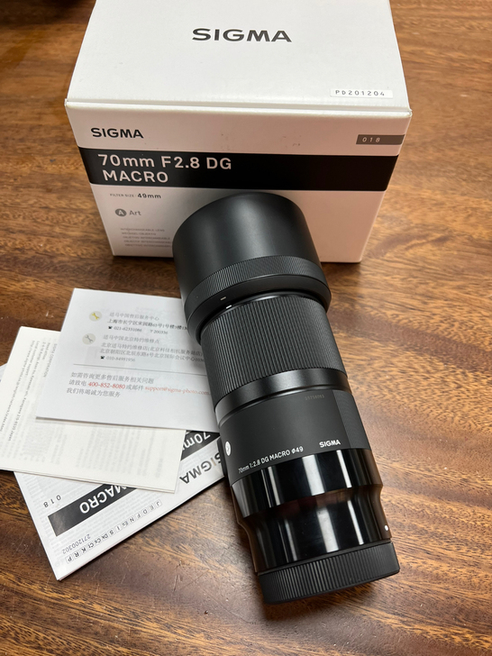 适马镜头70 2.8 微距镜头 L口 99新