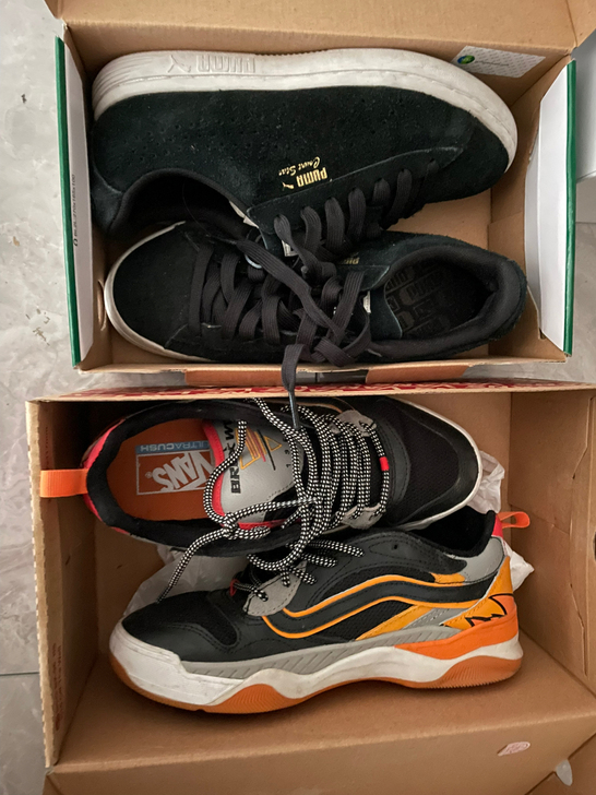 puma彪马，vans范斯，两双鞋180包...