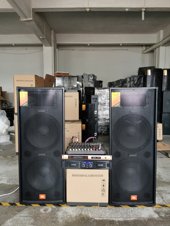 jbl舞台音响双15寸大功率户外演出婚庆专...