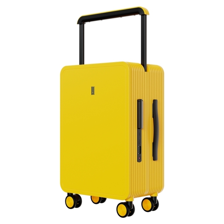 2021高颜值中置宽拉杆旅行箱24寸女静音...