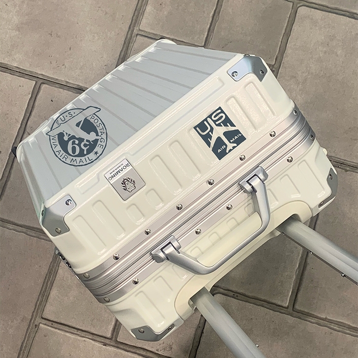 日本漫游网红高级别别行李箱铝框拉杆箱男商务...