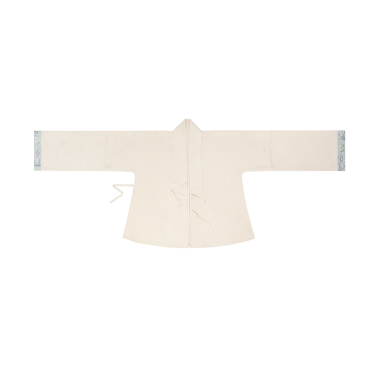 远山乔【山色花染】原创明制汉服对穿交半袖长...