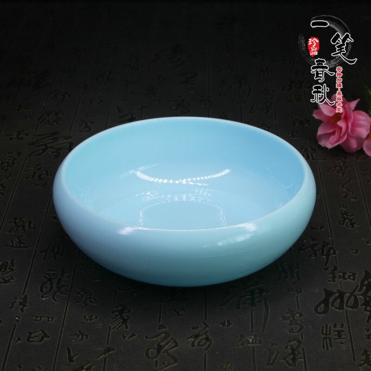 仿玉学生笔洗缸大中小号画画书法毛笔洗笔缸耐...